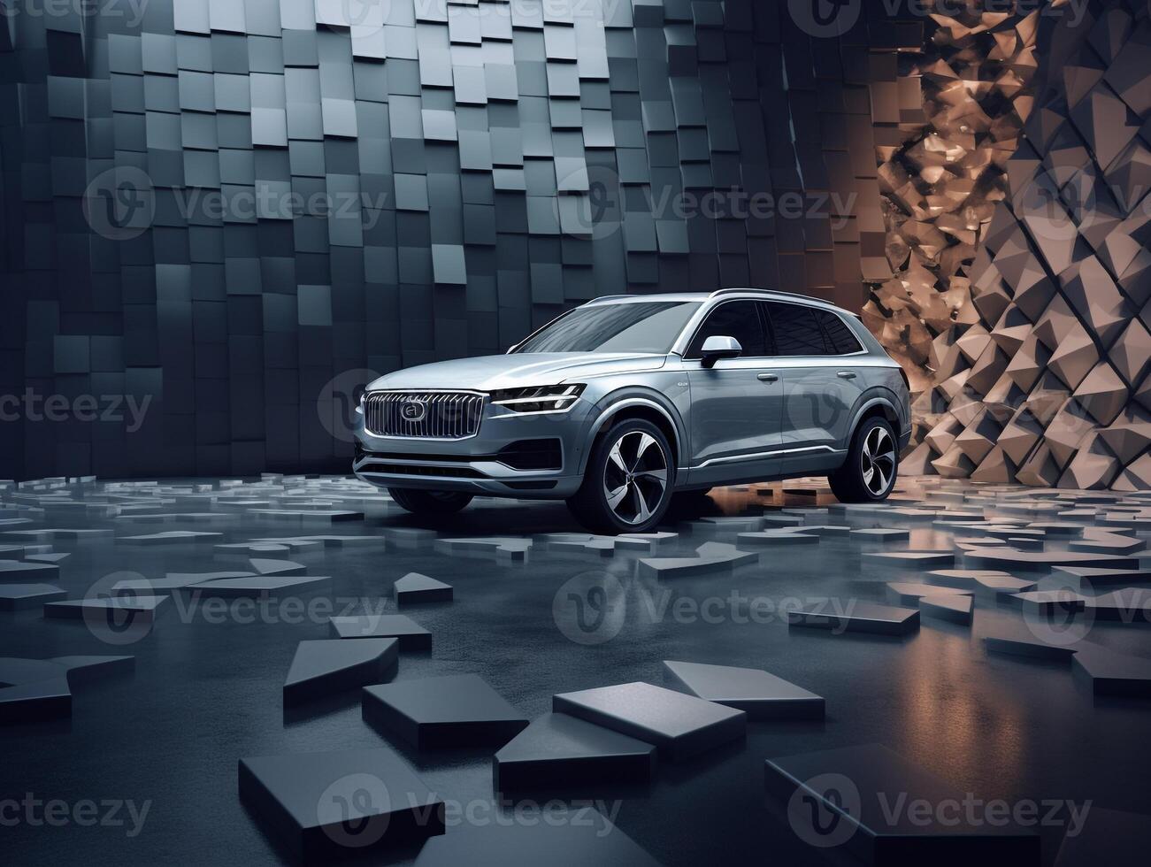 Volvo xc90 exibição. generativo ai foto