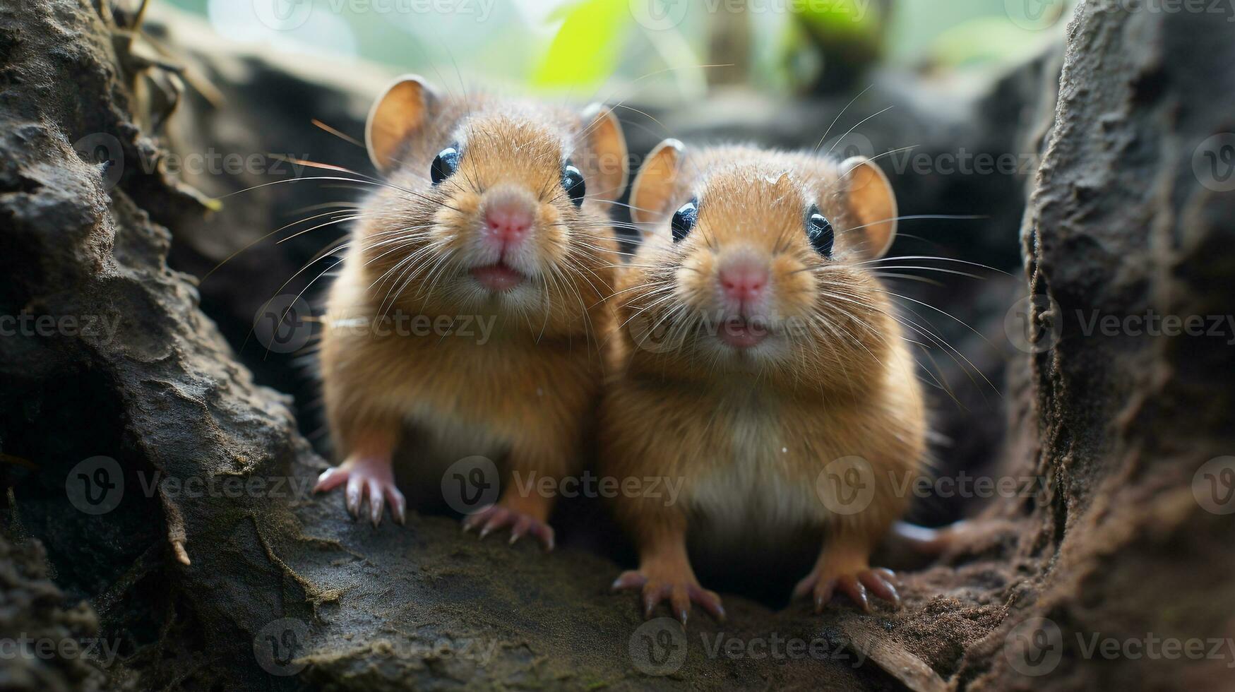 foto do coração derretido dois marmotas com a ênfase em expressão do amar. generativo ai