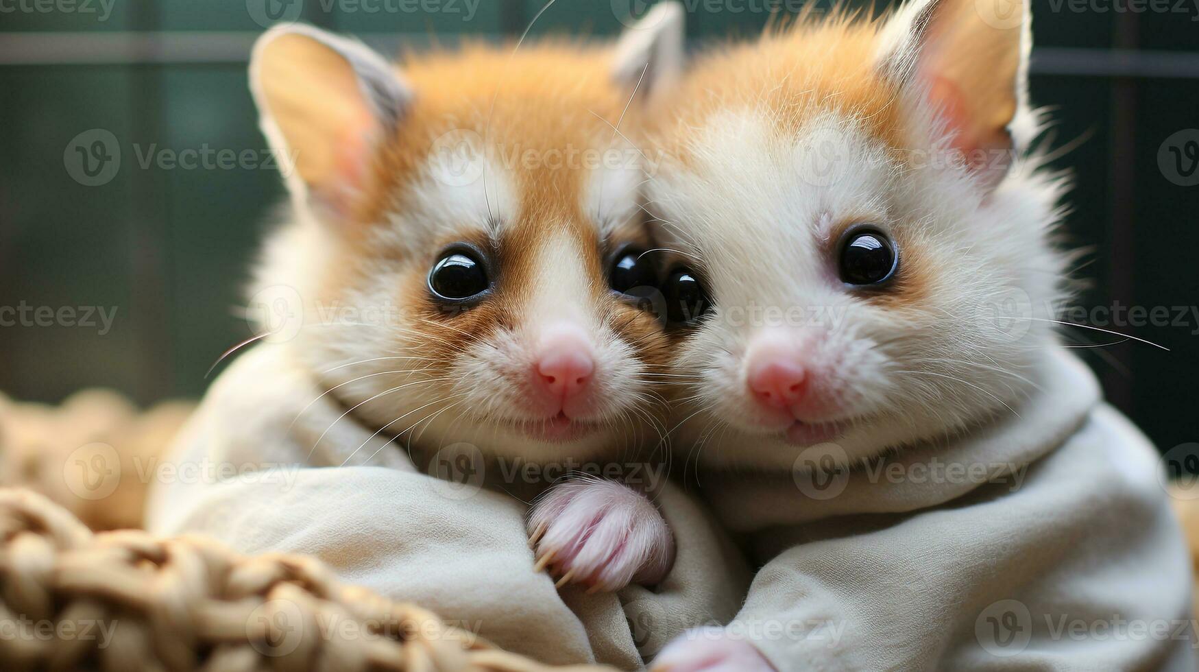 foto do coração derretido dois açúcar planadores com a ênfase em expressão do amar. generativo ai