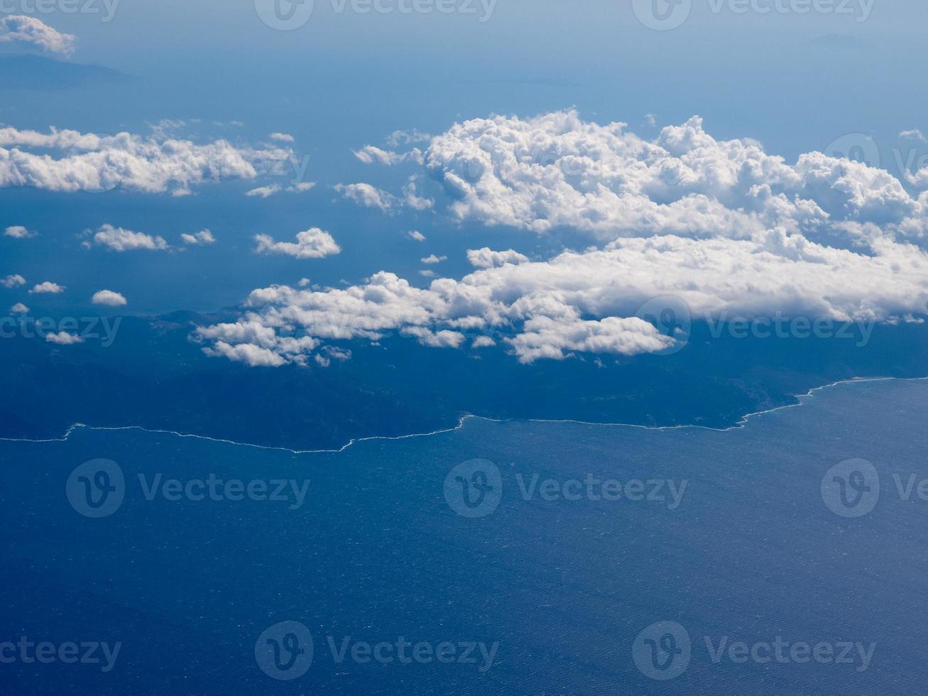 vista aérea da sardenha foto