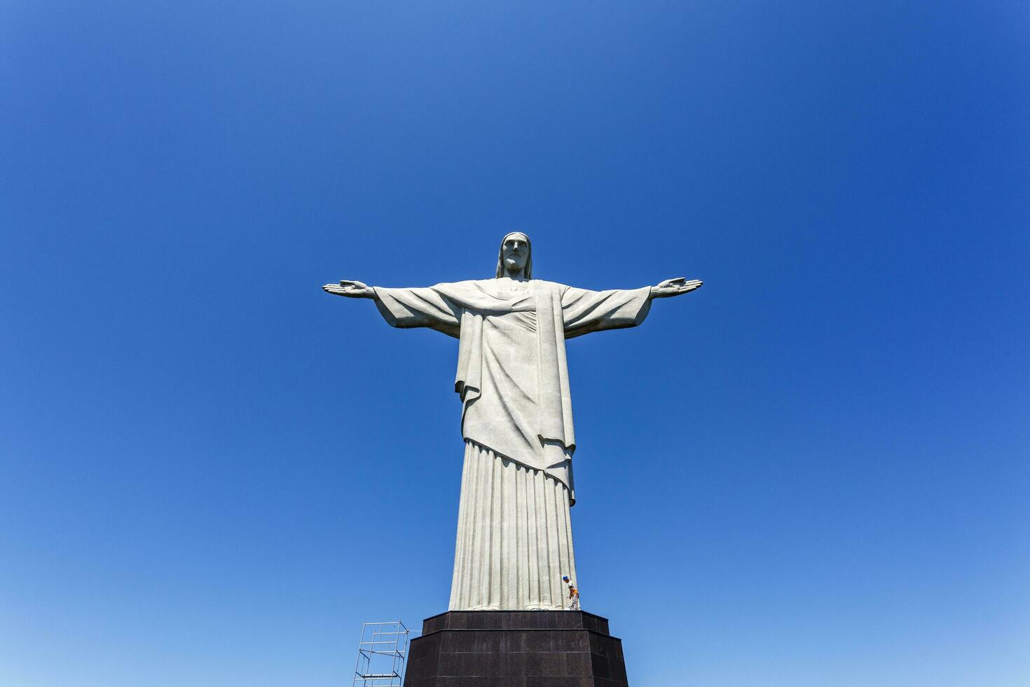 christo redentor estátua do Jesus Cristo dentro rio de janeiro, brasil, sul América foto