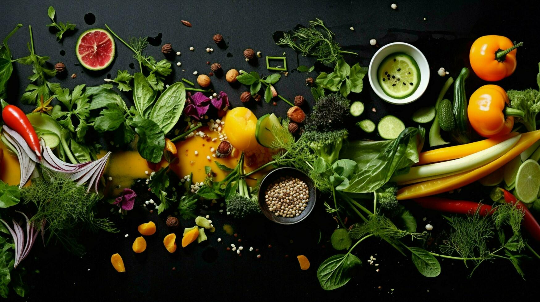 fresco legumes e ervas faço saudável gourmet refeições foto