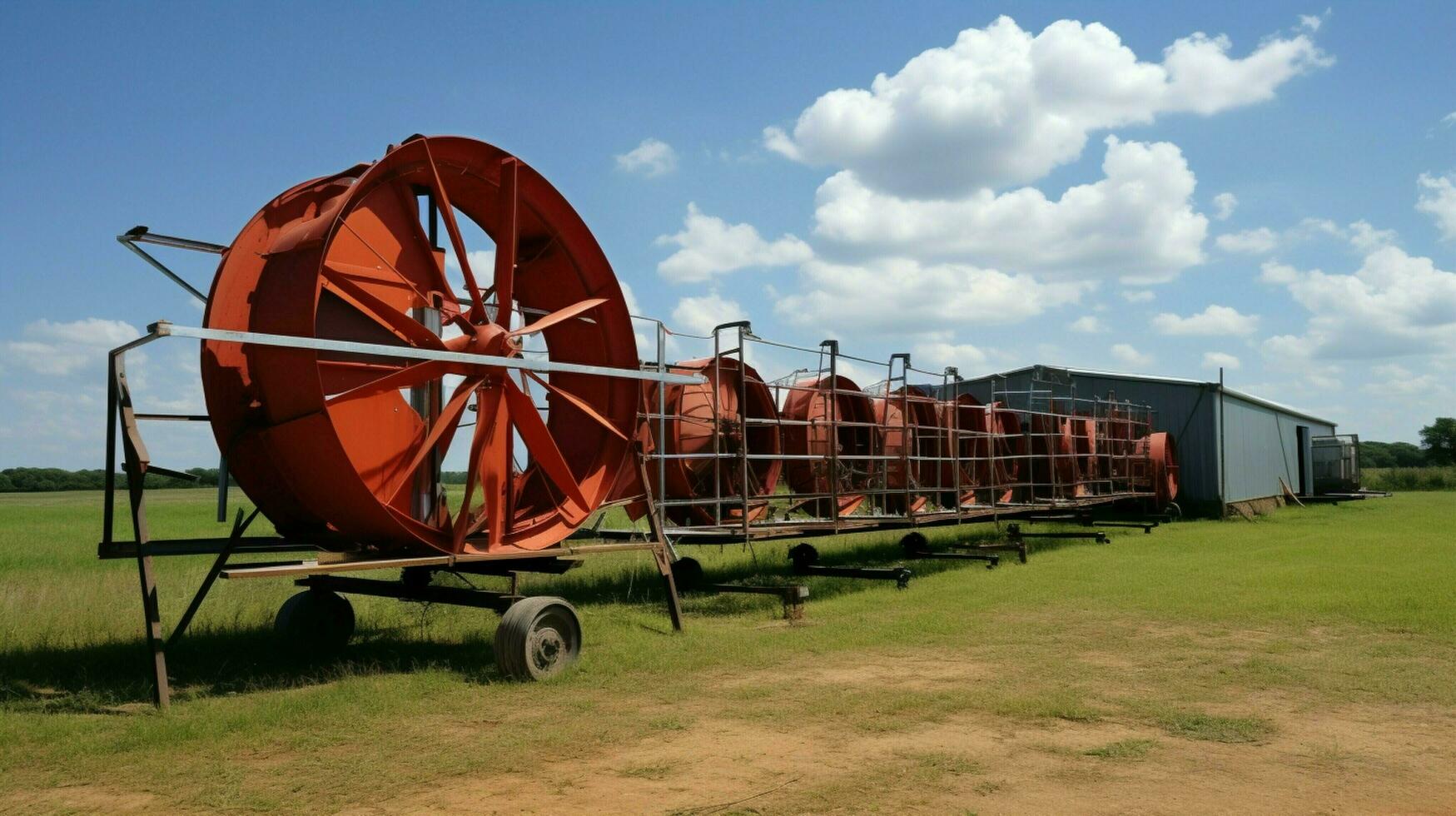 metal equipamento Auxilia crescimento em rural Fazenda foto