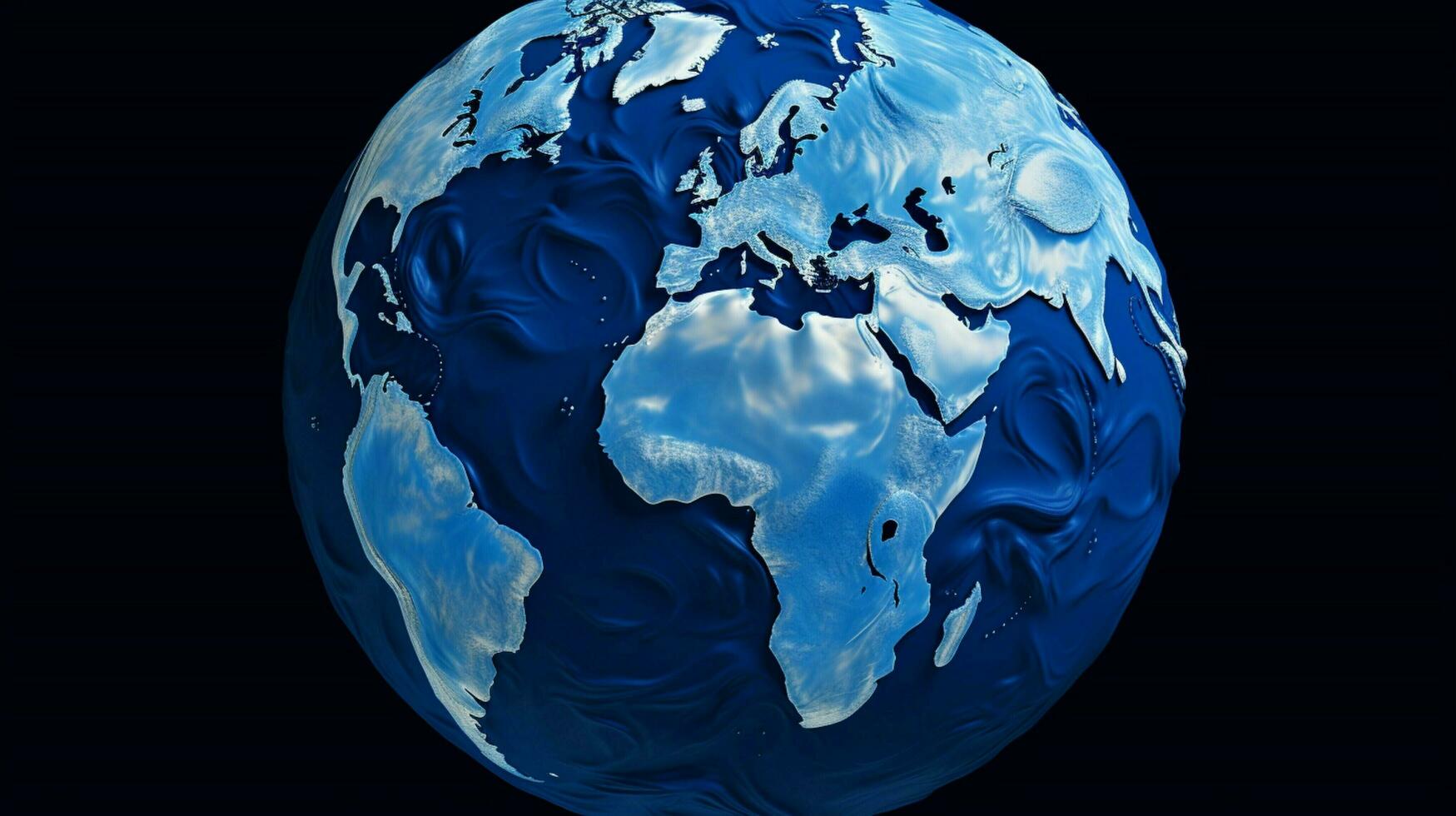 planeta terra topografia uma azul mapa ilustração foto