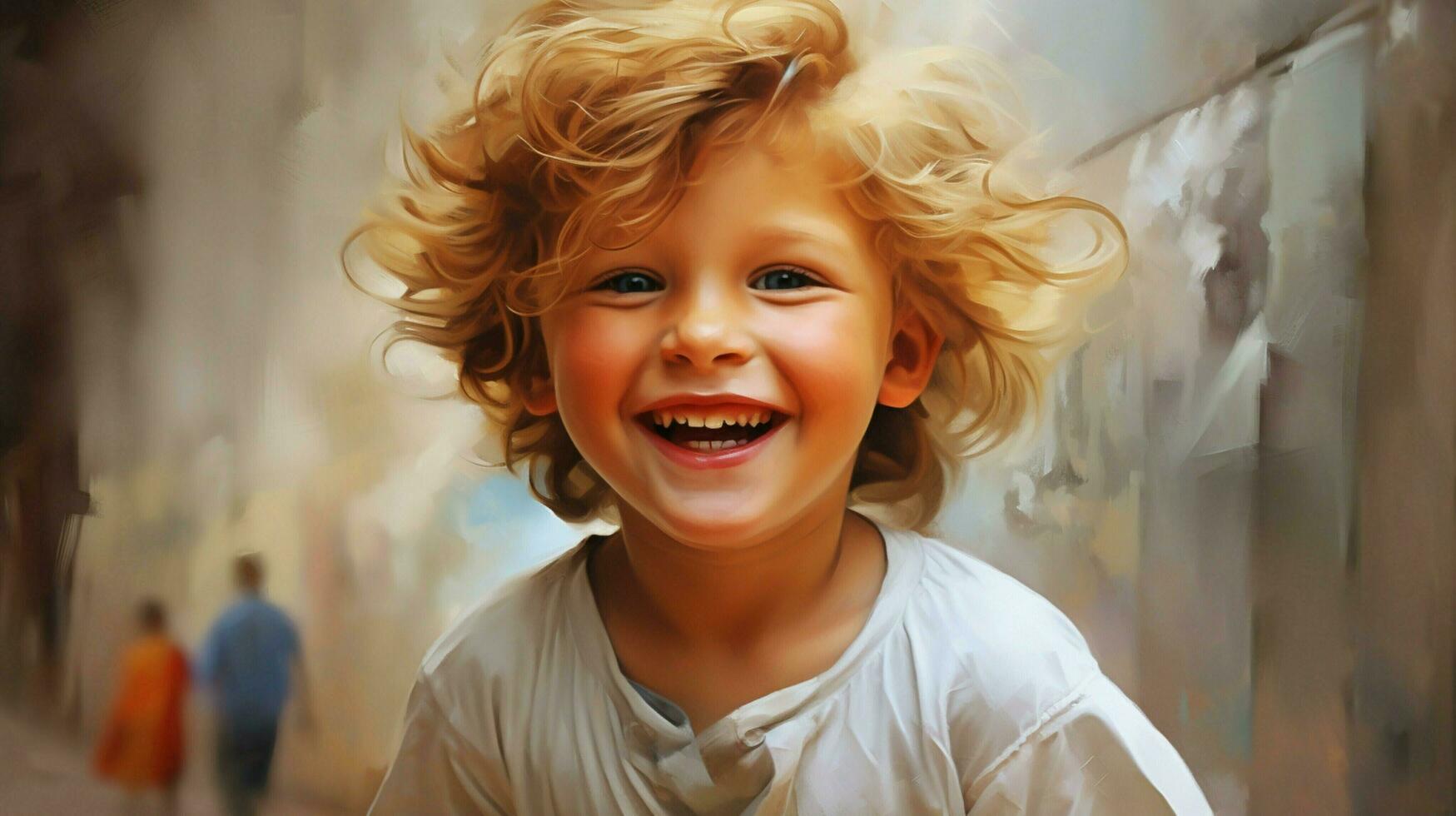 sorridente criança alegre felicidade fofa retrato alegria foto