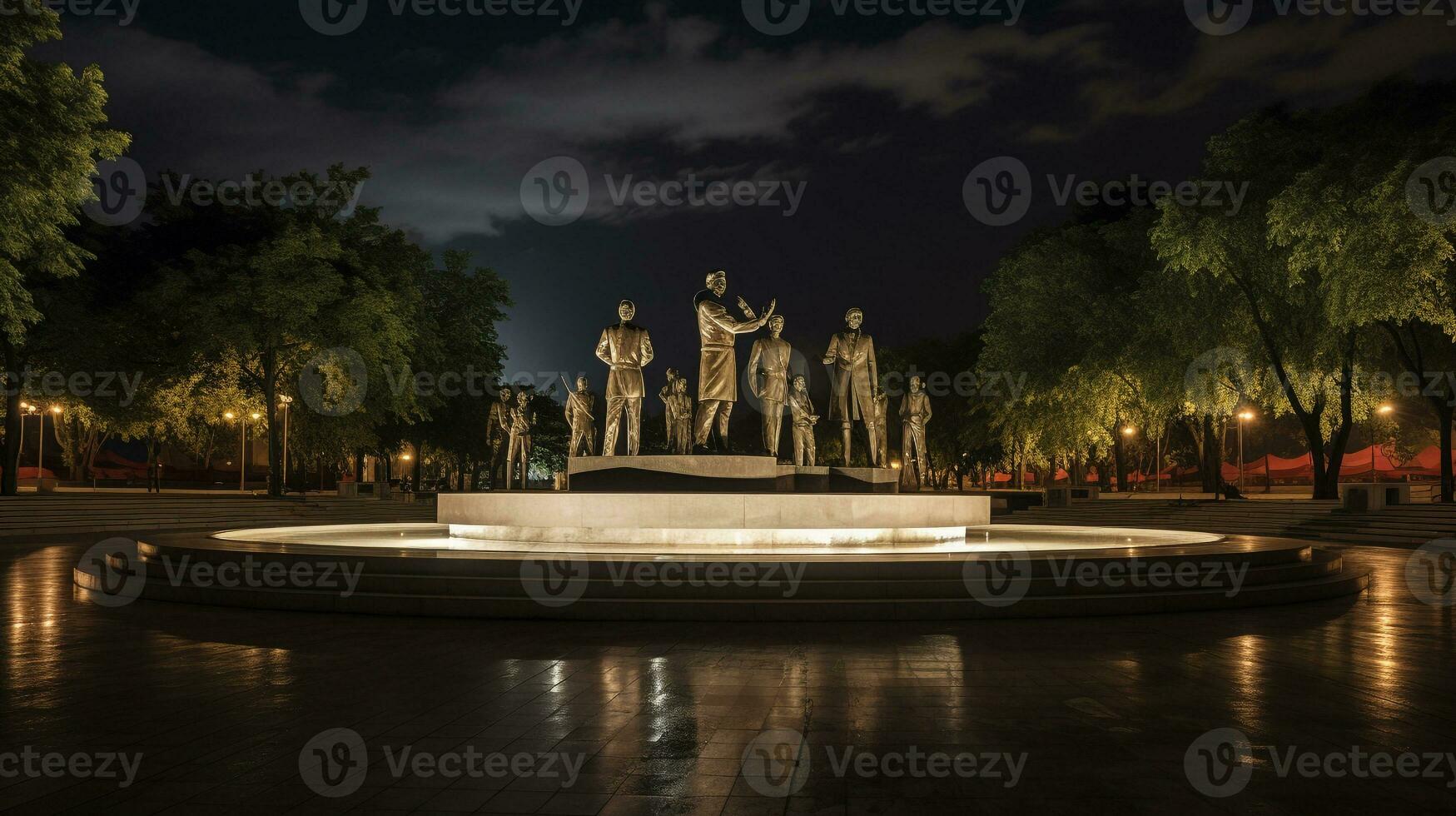 noite Visão do nacional Heróis Acre. generativo ai foto