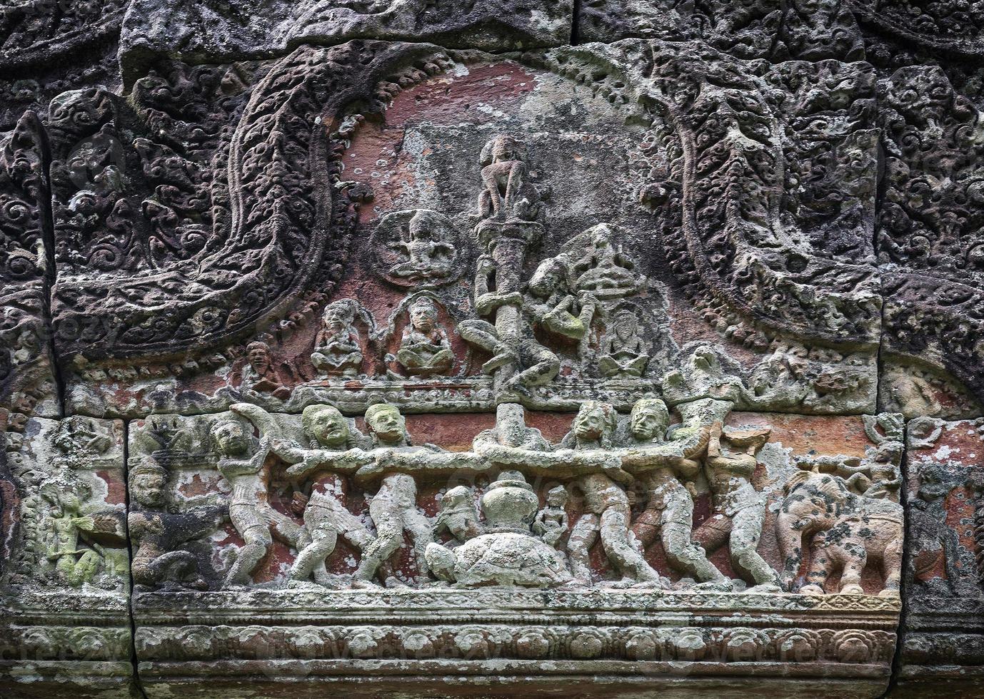 Preah Vihear Ancient Khmer Temple Ruínas Marco no Camboja foto