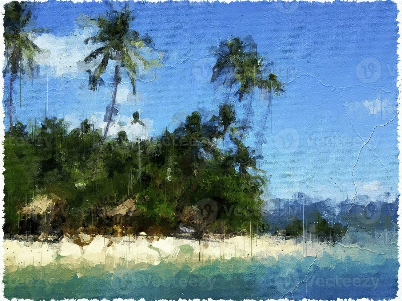 abstrato impressionismo natureza digital pintura foto