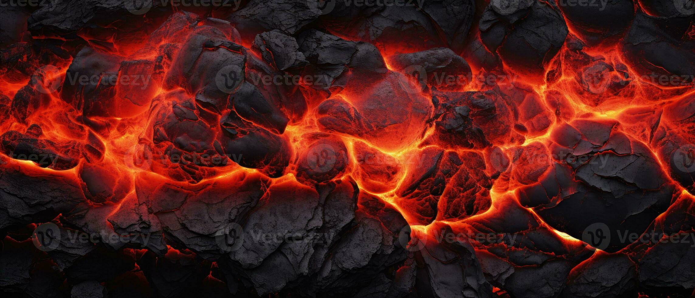 quente brilhando vulcão lava, Preto laranja calor fundo, ai gerado foto