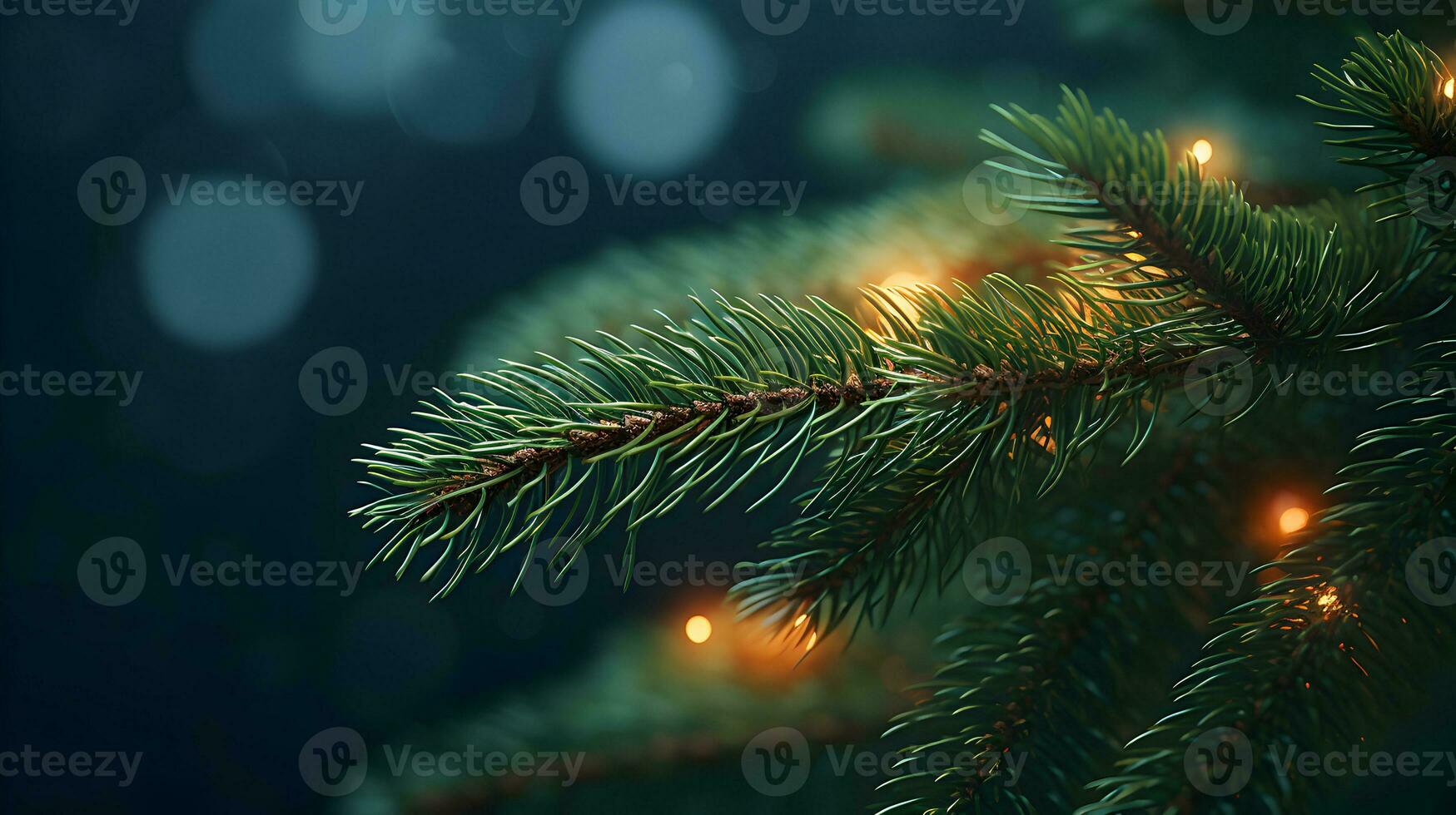 Natal verde abeto árvore. ai gerado imagem. foto
