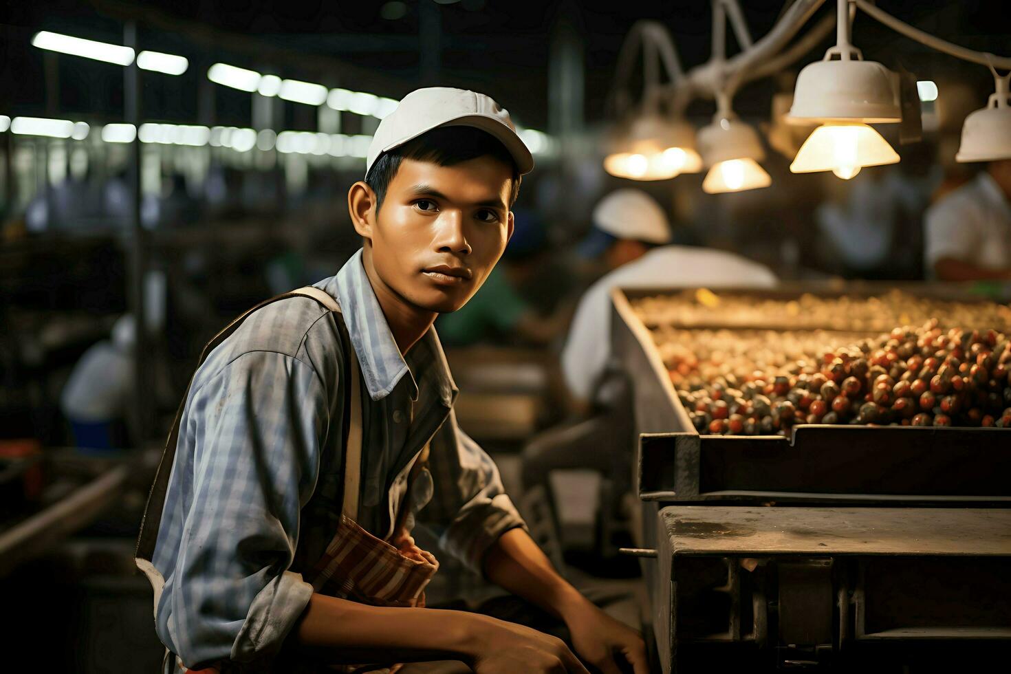 indonésio homem e Difícil trabalhos ai generativo foto