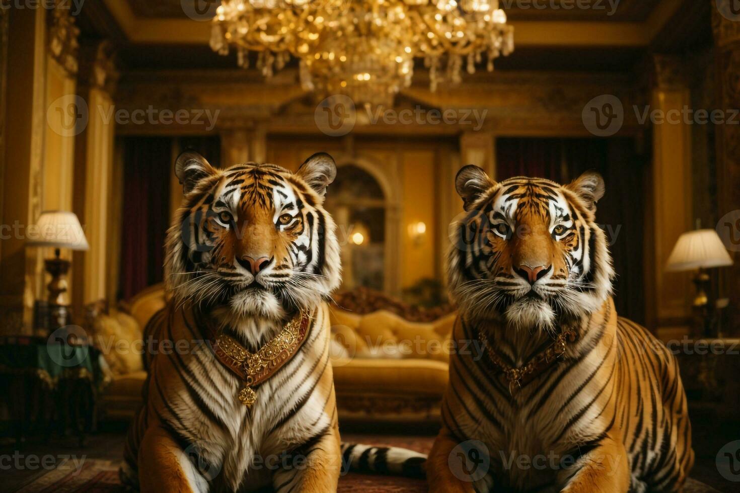 Bengala tigre papel de parede ai gerado foto