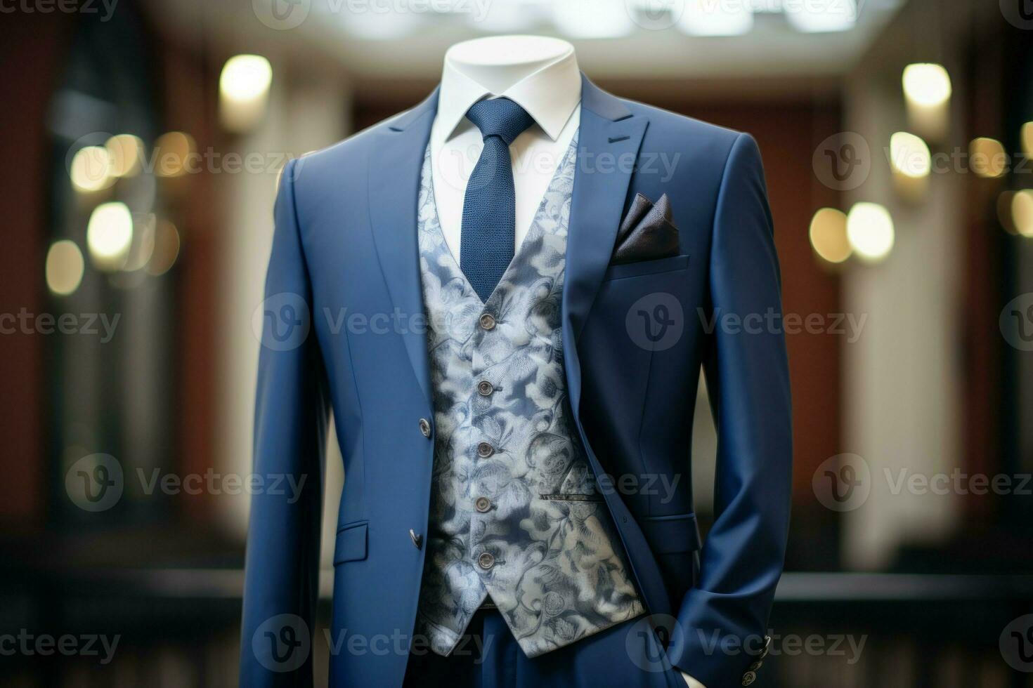 suave elegante homens formal terno flutuado. gerar ai foto