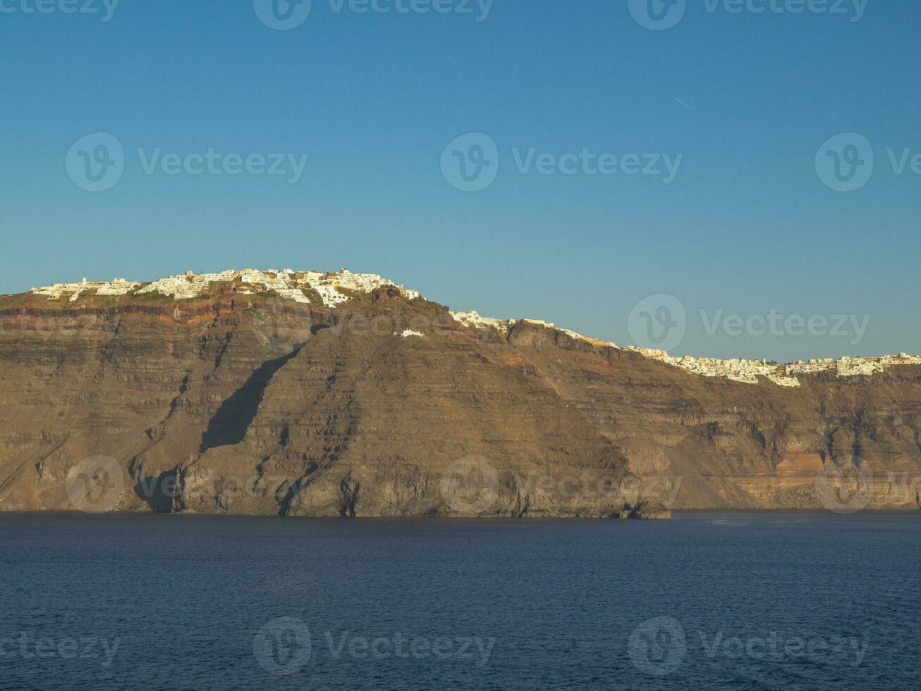 ilha de santorini na grécia foto