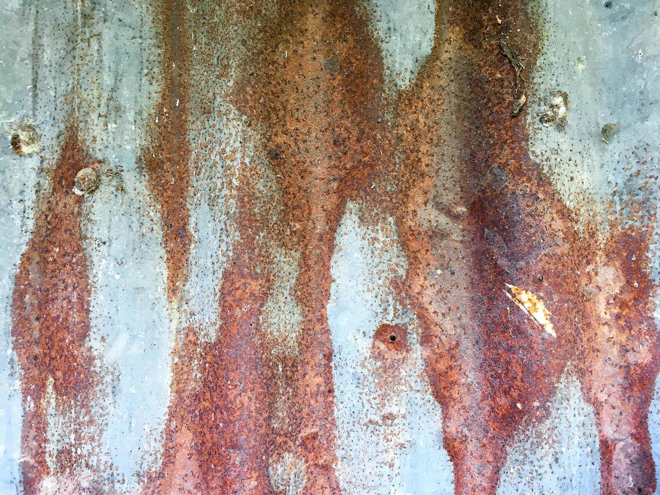 plano de fundo e papel de parede de zinco, padrão de pintura de ferrugem em zinco. foto