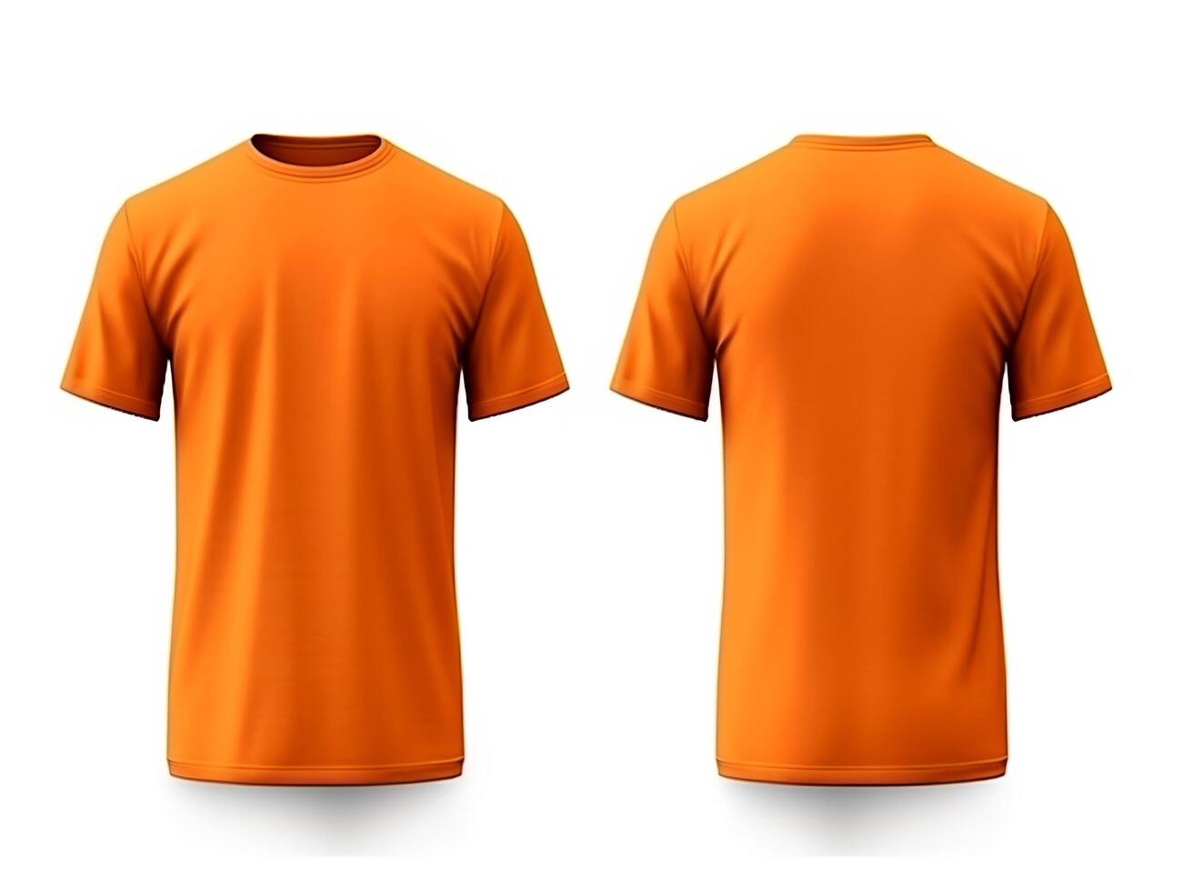 avião laranja camiseta brincar Projeto. frente e costas visualizar. generativo ai foto