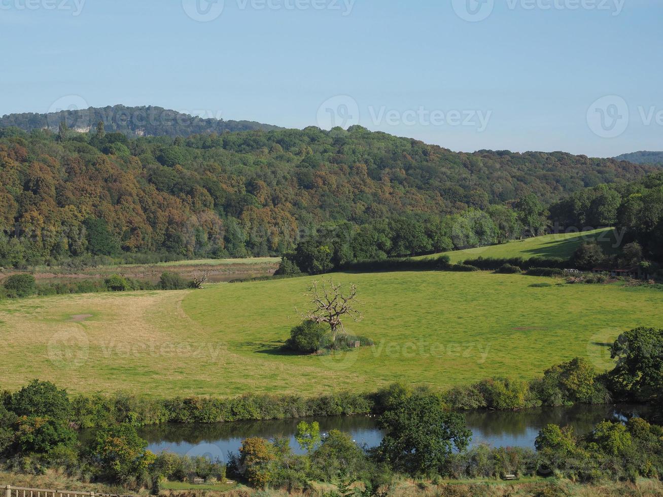 vista do campo em chepstow foto