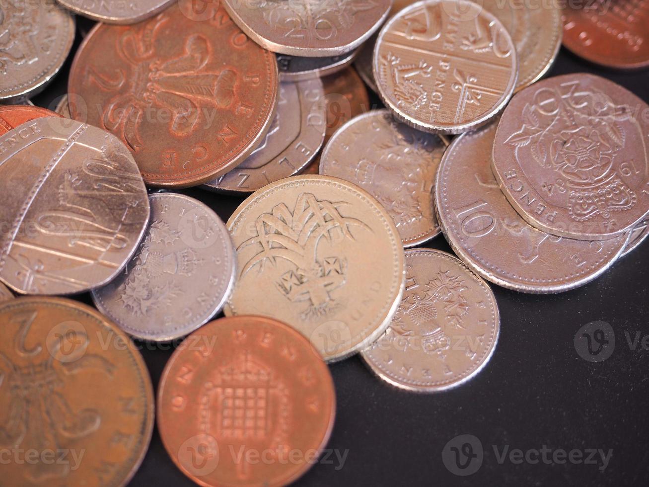 moeda de libra britânica foto