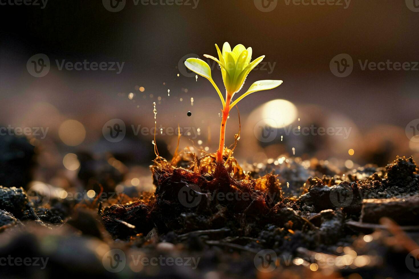 Novo vida começa para florescer. Alto qualidade. ai generativo foto