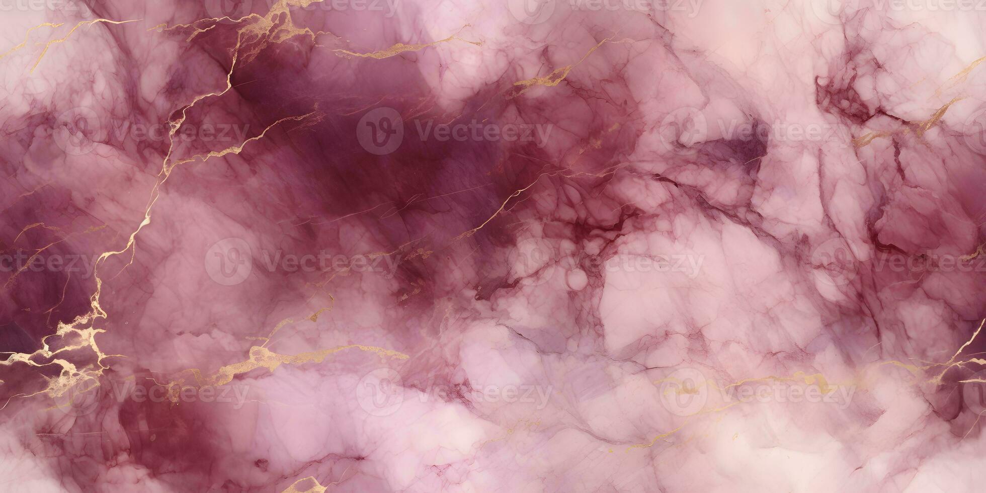 mármore granito Sombrio Rosa e branco com ouro textura. fundo parede superfície desatado padronizar gráfico Borgonha, cereja, rubi chão cerâmico contador textura pedra ai generativo foto