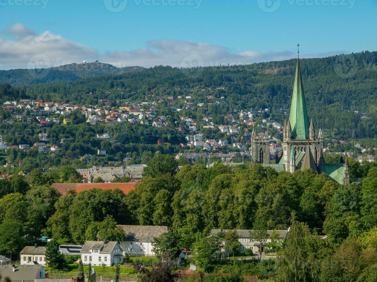 a cidade do Trondheim dentro Noruega foto