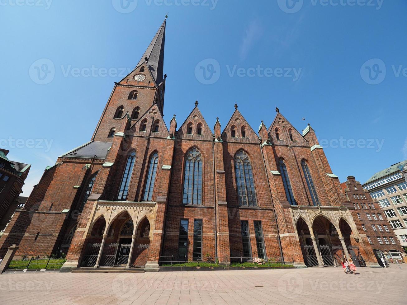 Igreja de St Petri em Hamburgo foto