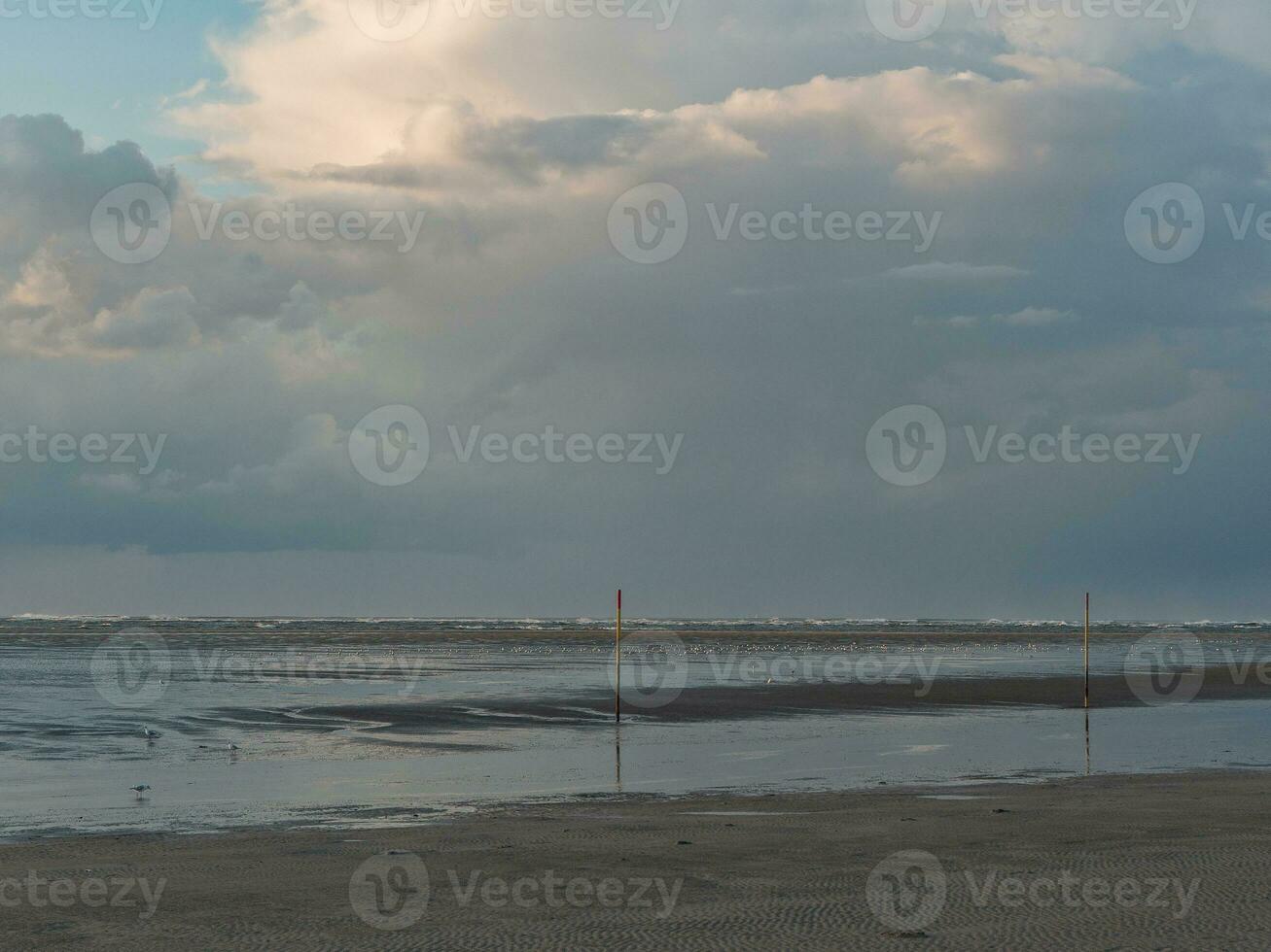 verão Tempo em spiekeroog ilha foto