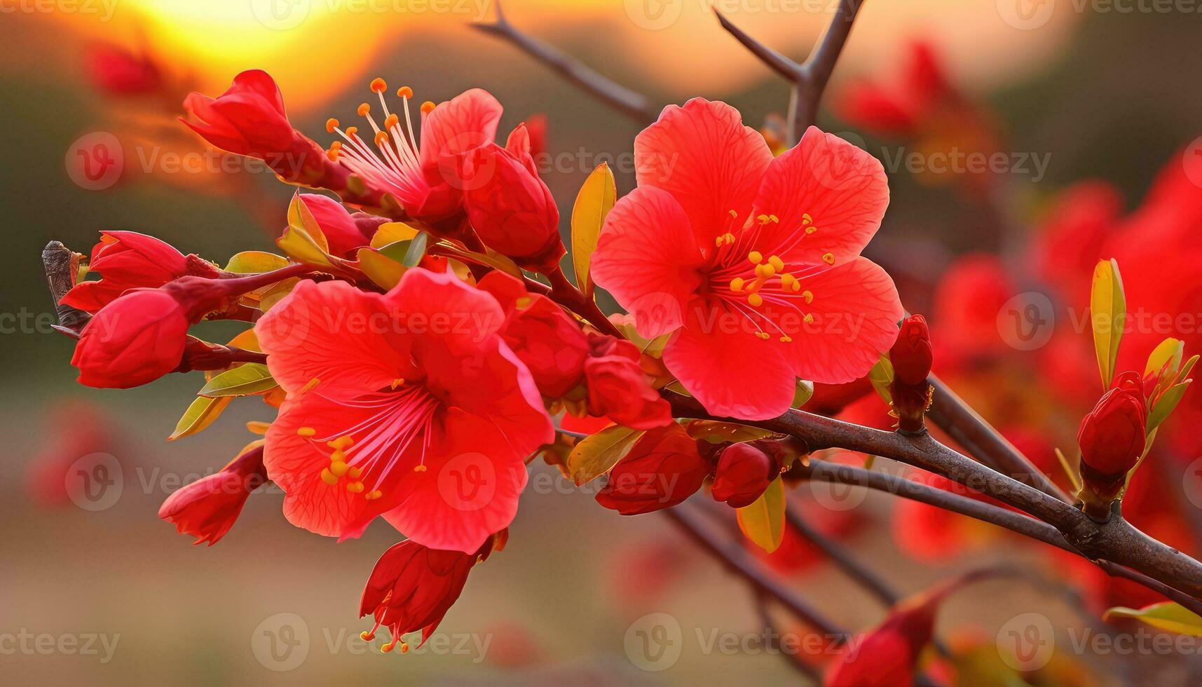 Flor beleza dentro uma sereno ao ar livre configuração ai gerado foto