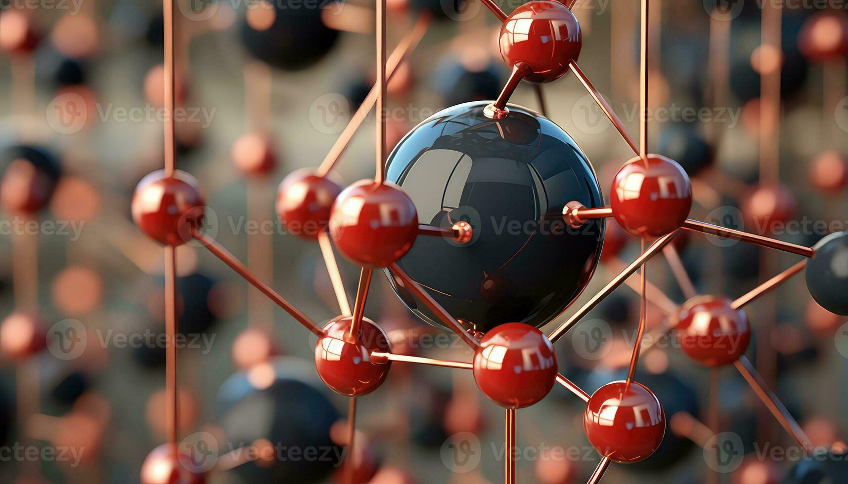 queda metal átomos Conheça hexagonal rede ai gerado foto