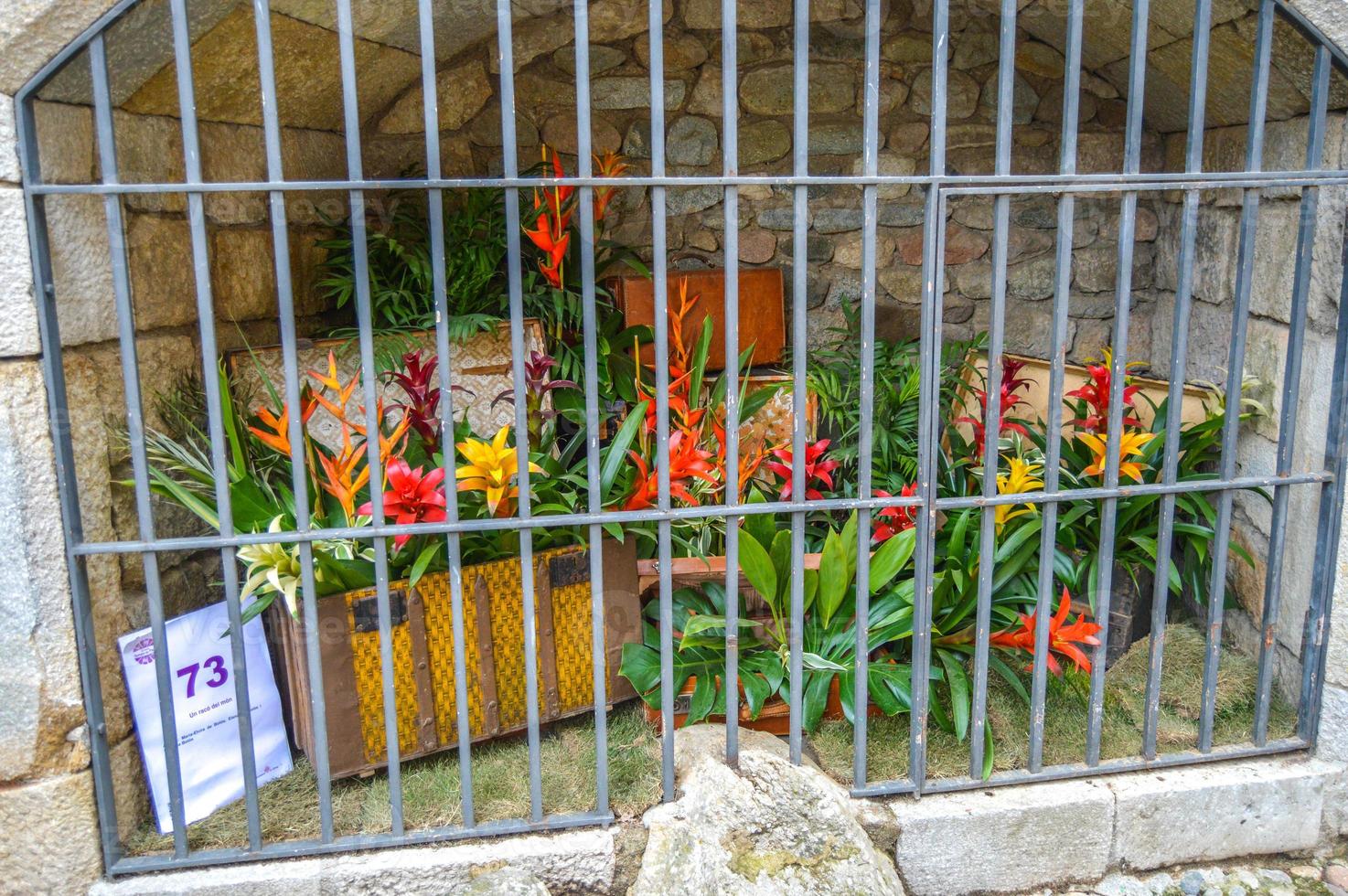 festival da flor em girona temps de flors, espanha. 2018 foto