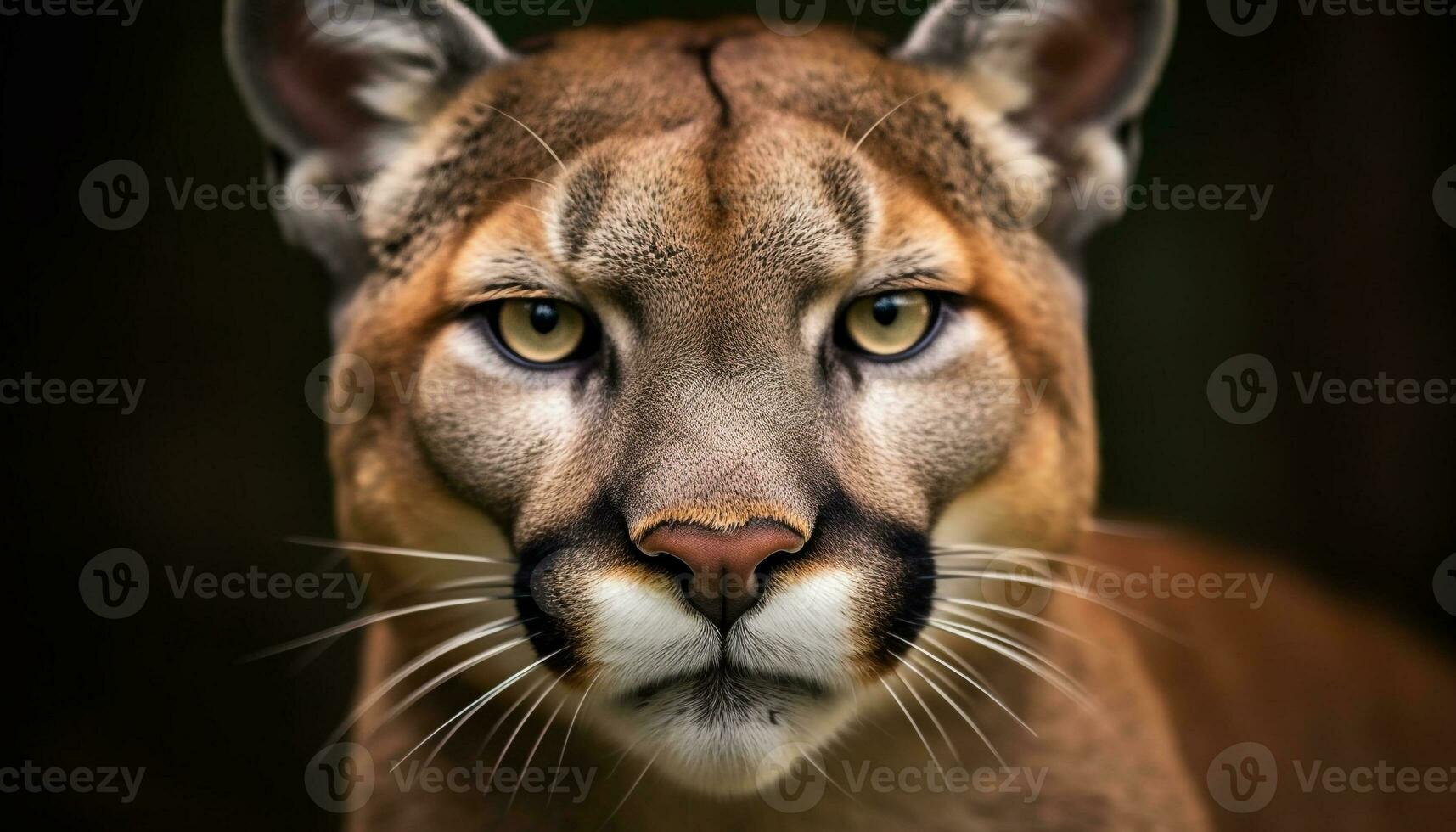 fofa felino mamífero olhando fixamente, fechar acima, olhando às Câmera, listrado pele gerado de ai foto