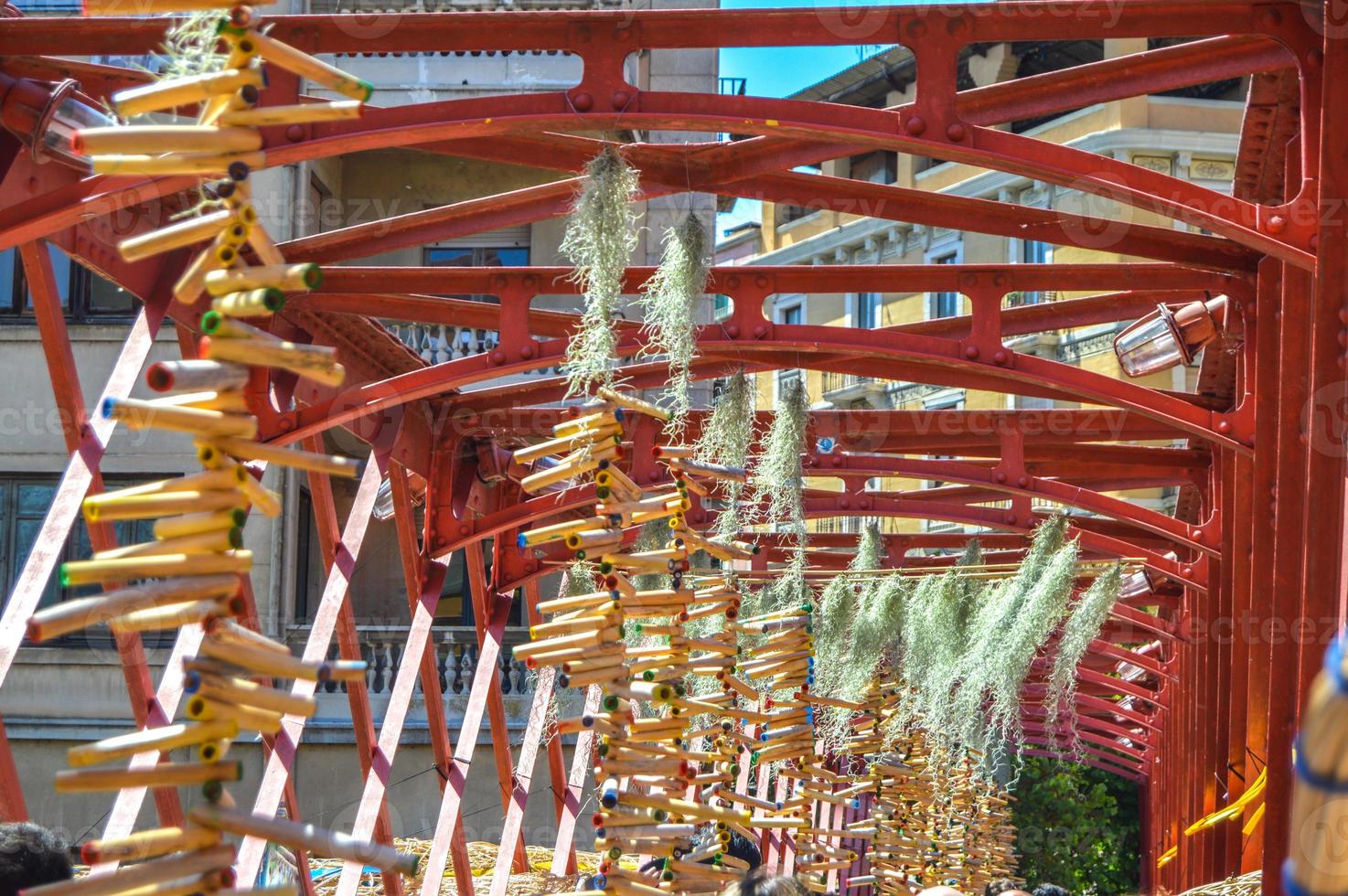 festival da flor em girona temps de flors, espanha. 2018 foto