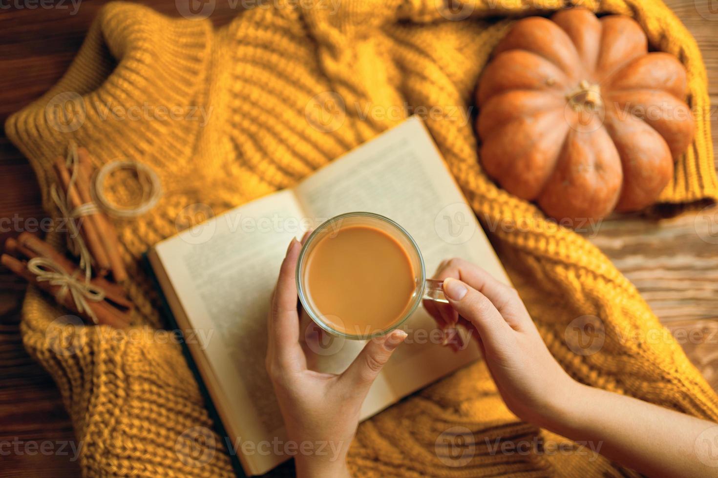 delicioso café de outono foto