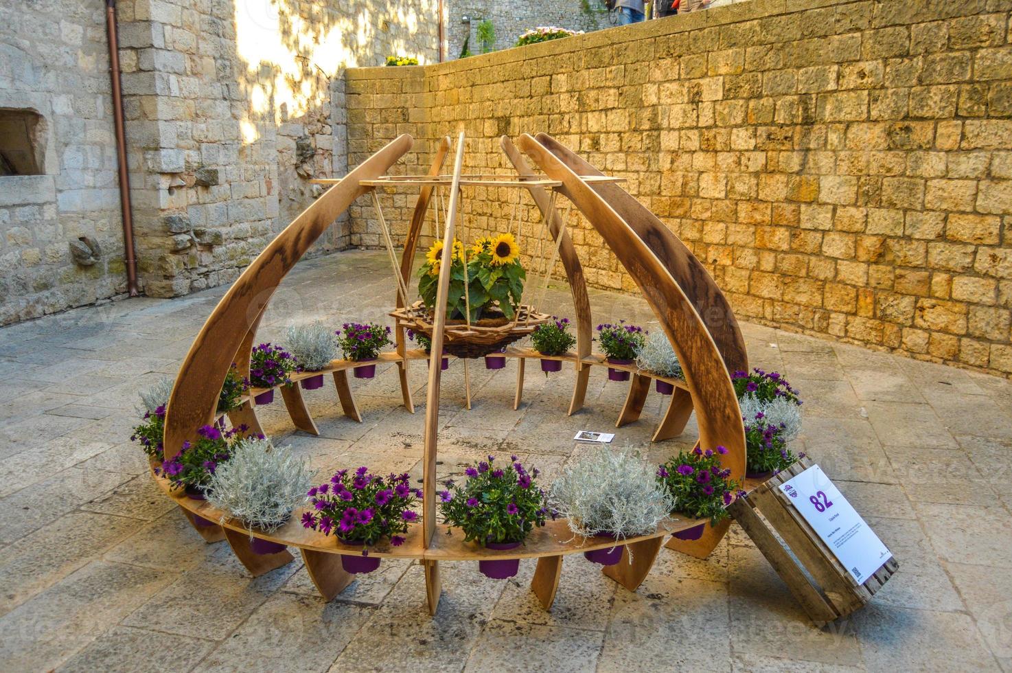 festival da flor em girona temps de flors, espanha. 2018 foto