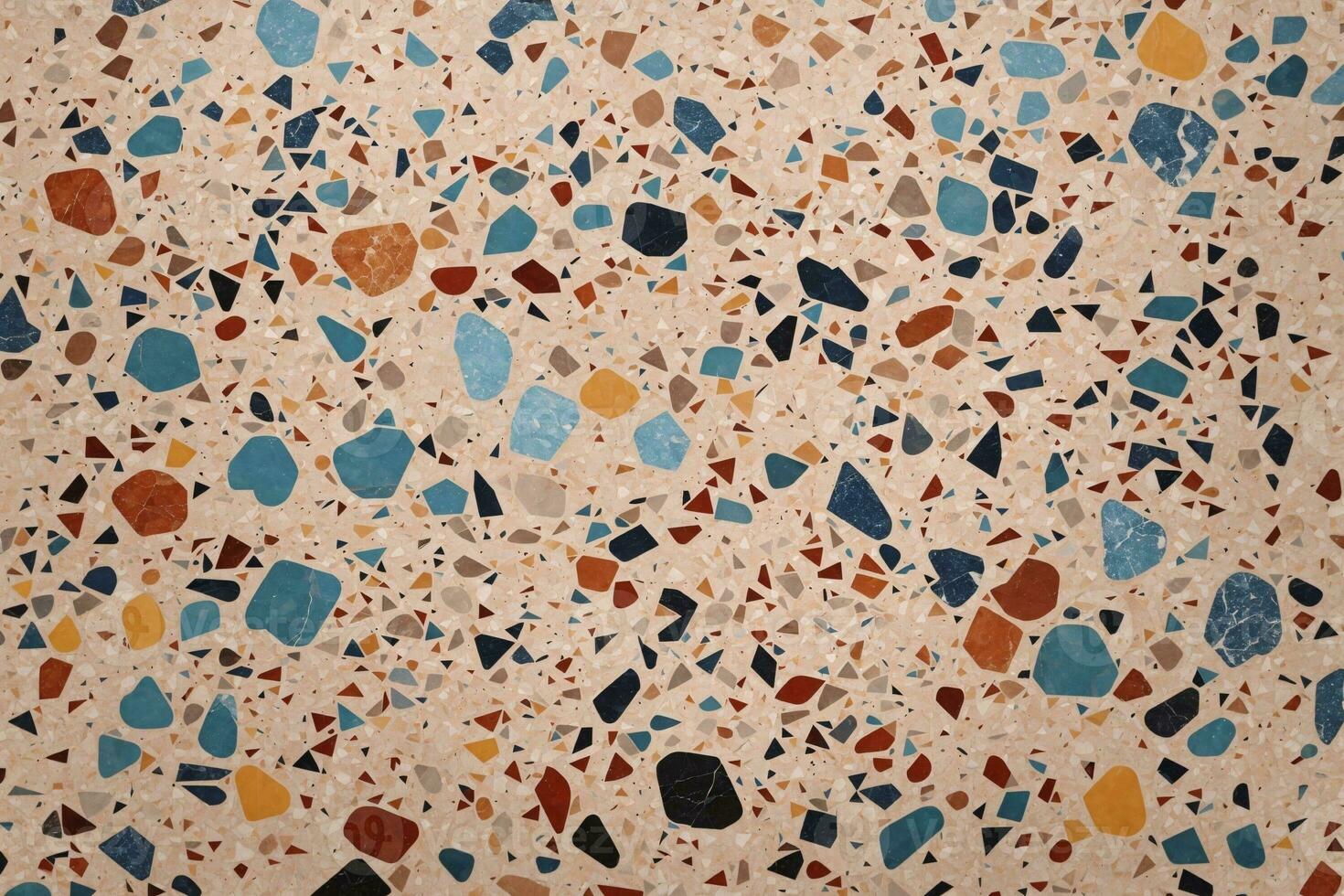 colorida terrazzo textura, multicolorido terrazzo textura fundo, terrazzo mosaico azulejos, terrazzo mármore fundo, ai generativo foto