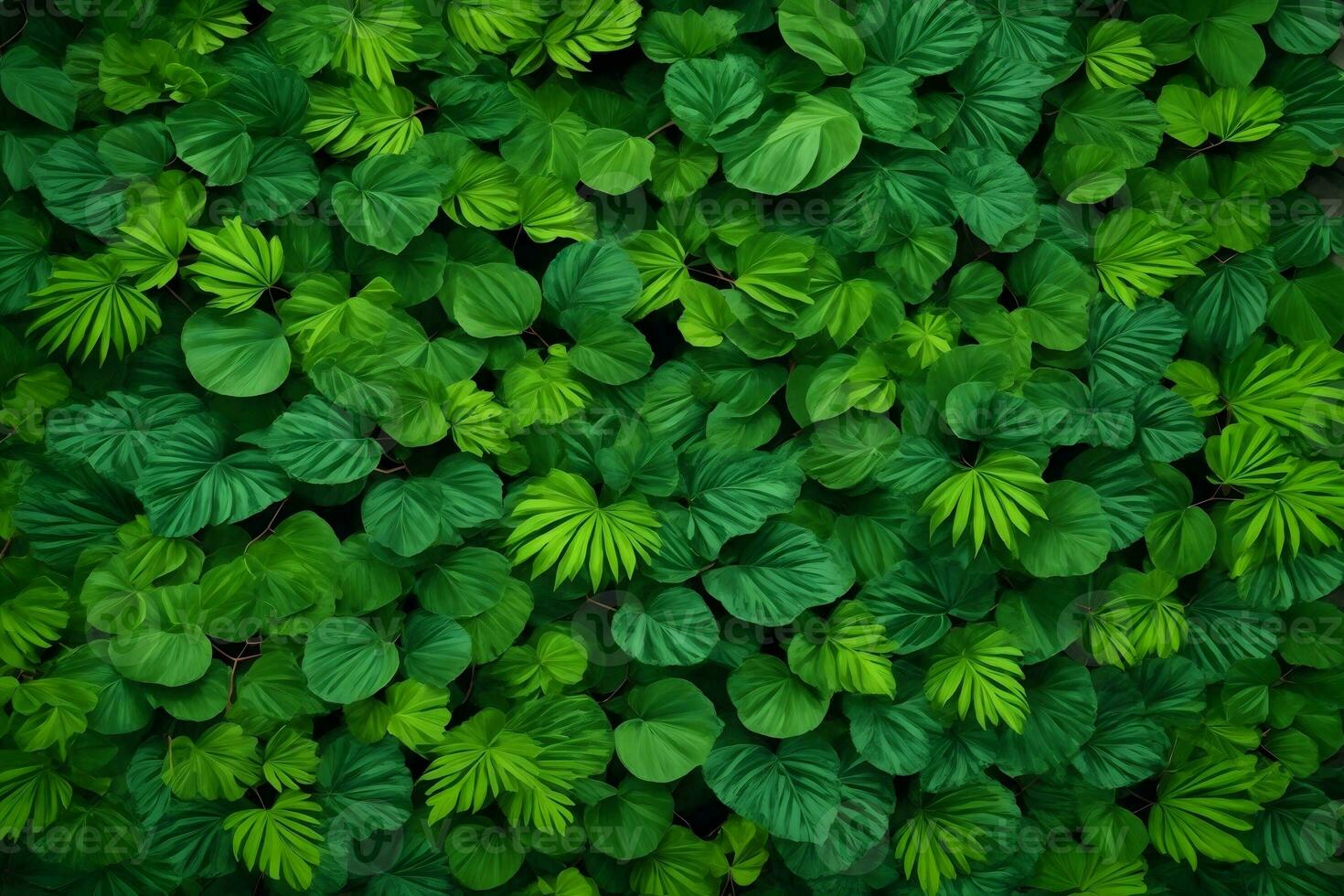 verde folhas fundo, natureza folhas papel de parede, folhas fundo, folhas papel de parede, ai generativo foto