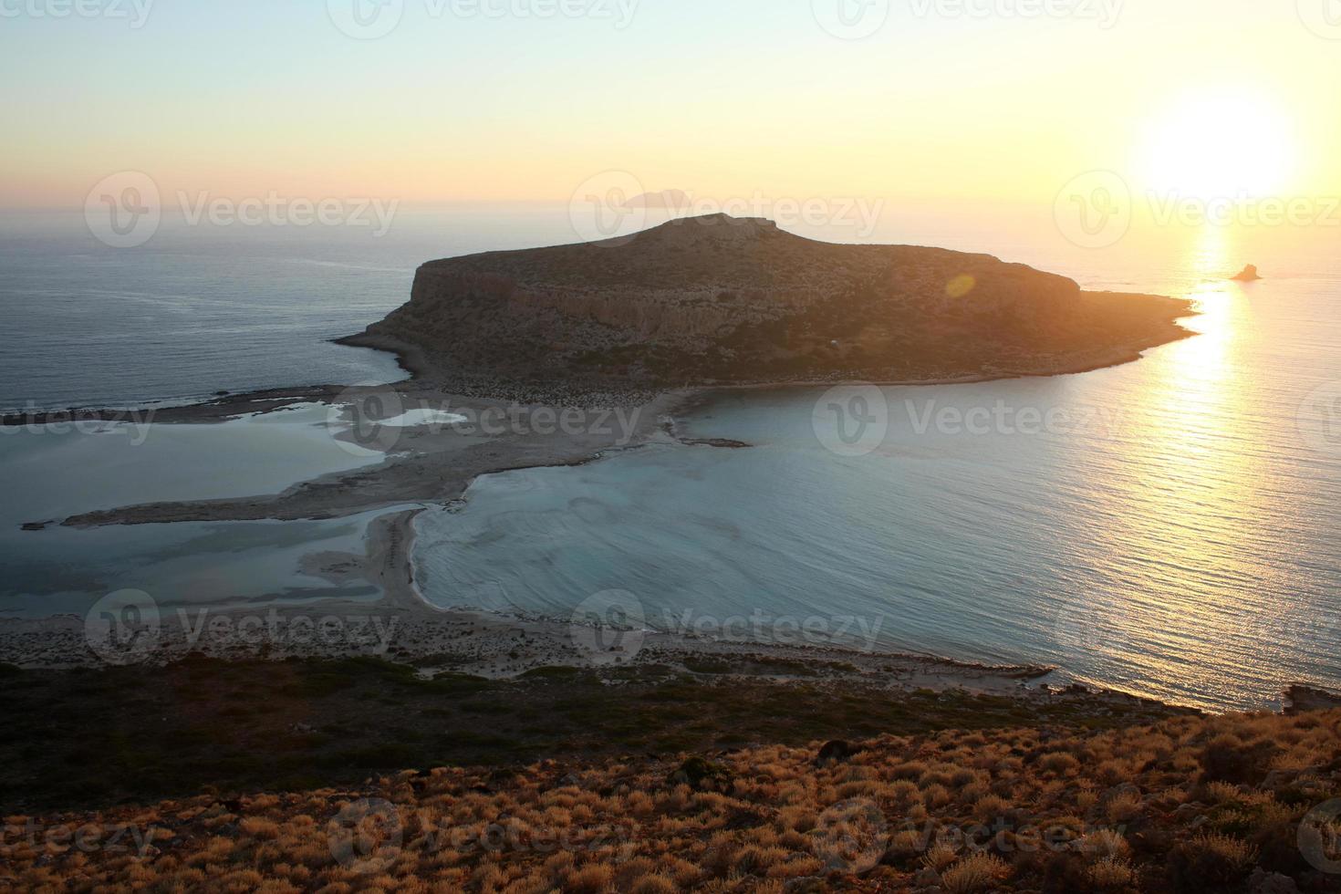 balos praia sol lagoa ilha de creta verão 2020 covid-19 feriados foto