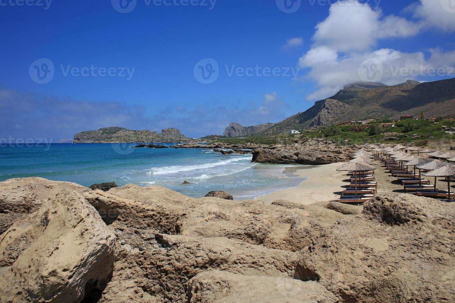 falassarna praia lagoa azul ilha de creta verão 2020 covid19 feriados foto