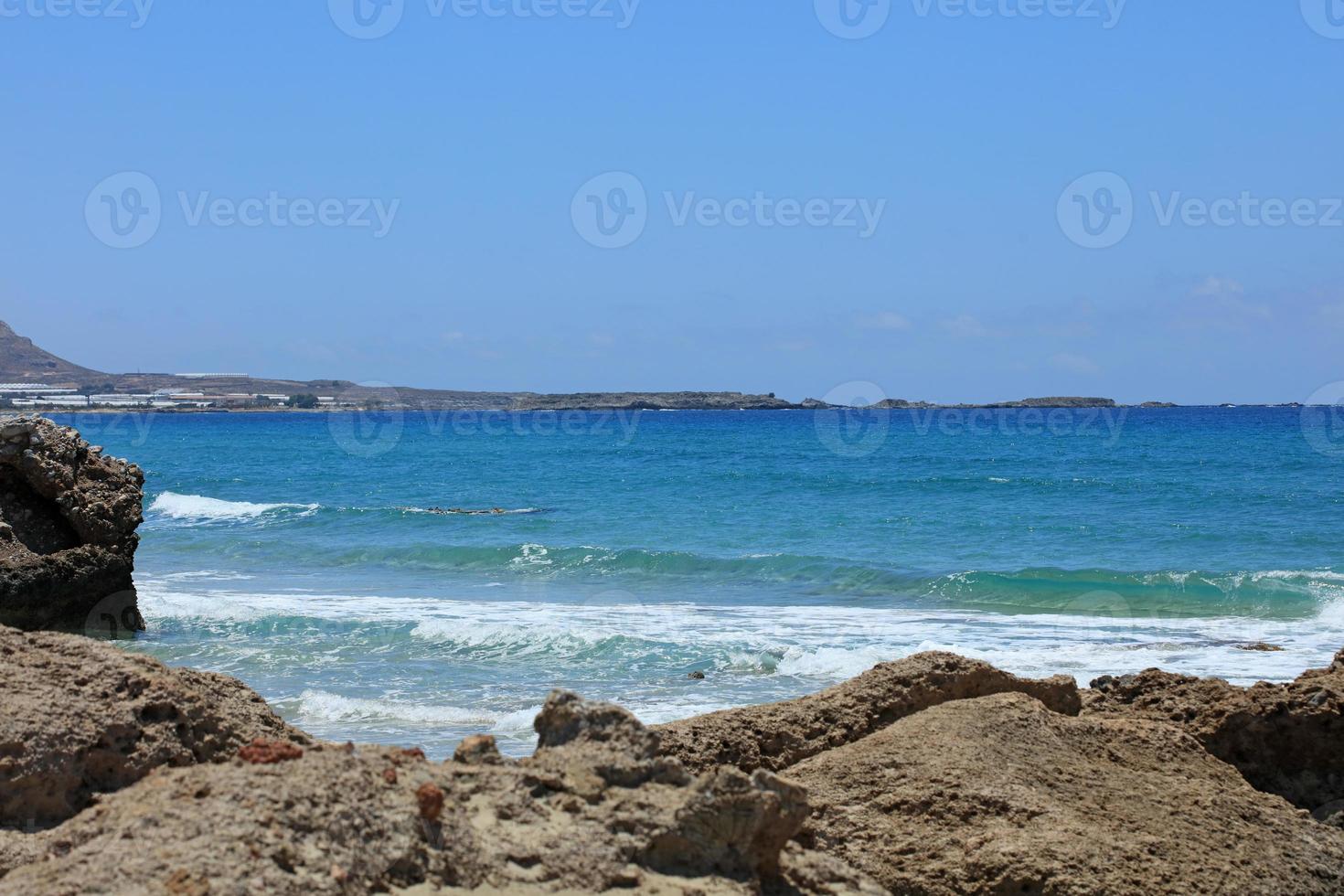 falassarna praia lagoa azul ilha de creta verão 2020 covid19 feriados foto