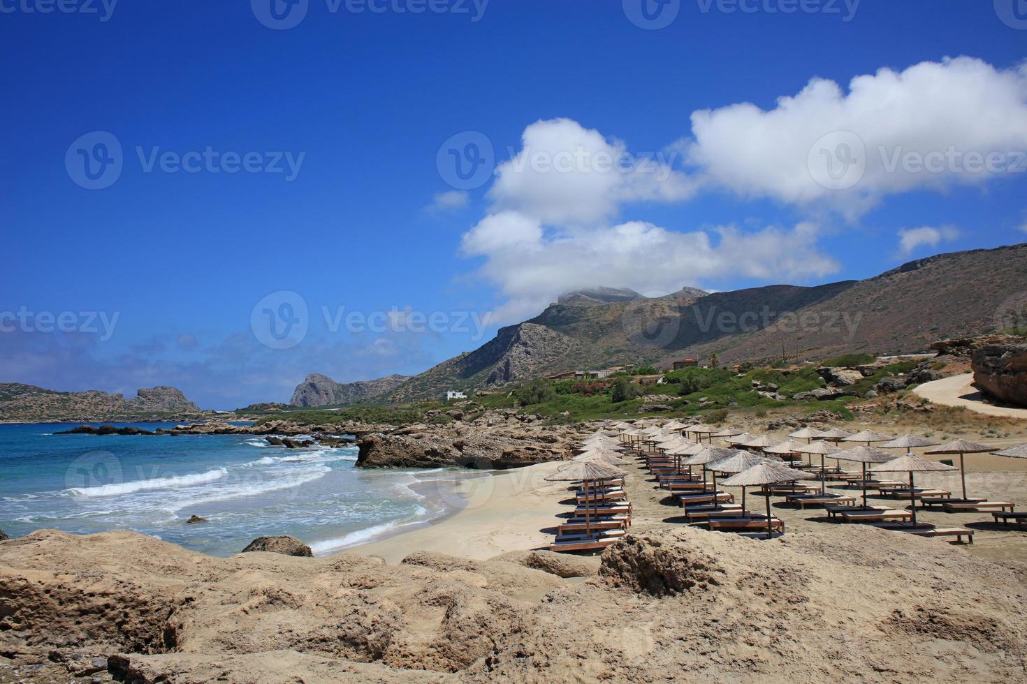 falassarna praia lagoa azul ilha de creta verão 2020 covid19 feriados foto