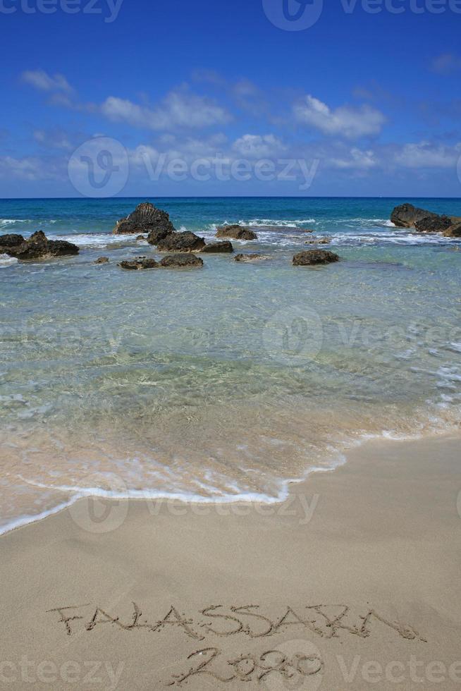 falassarna praia lagoa azul ilha de creta verão 2020 covid19 feriados foto