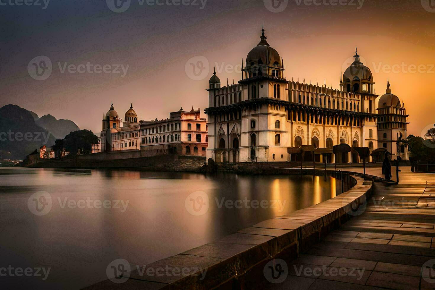 a Palácio do a rei, udaipur, Índia. gerado por IA foto