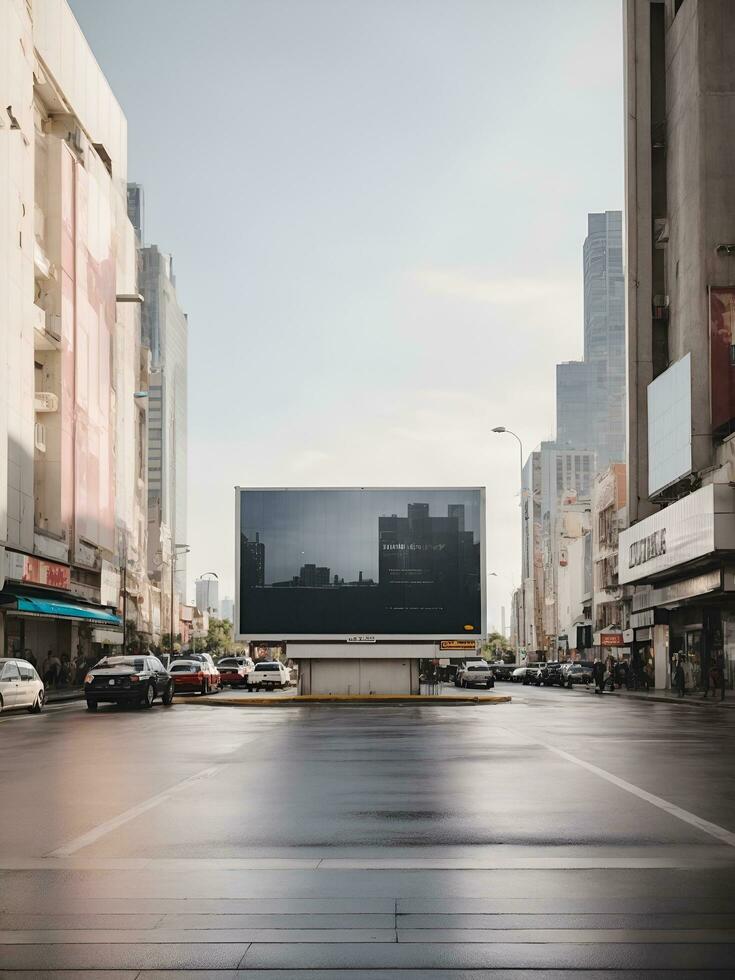 zombar acima bandeira dentro urbano Centro, ai gerado. foto