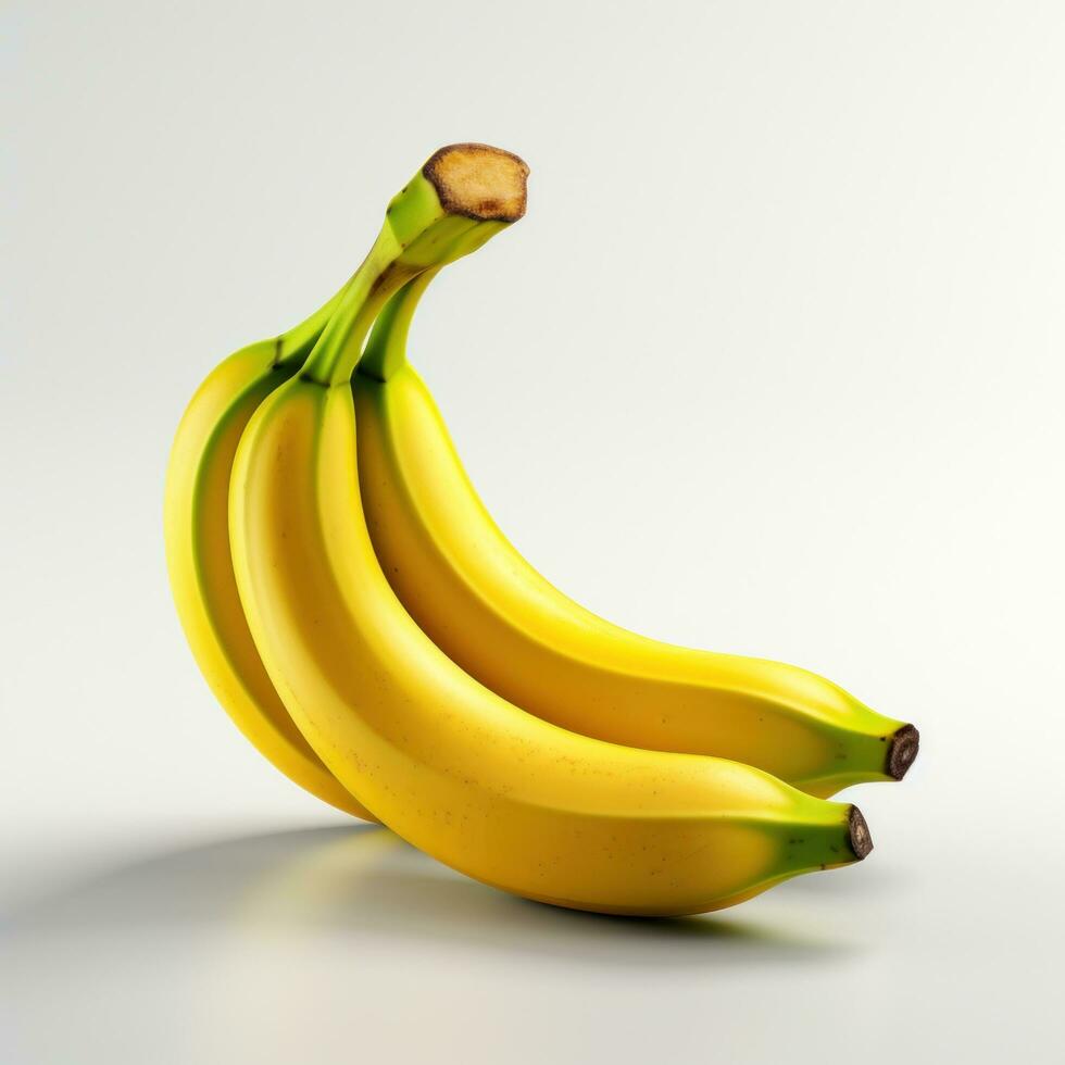 uma grupo do banana isolado foto