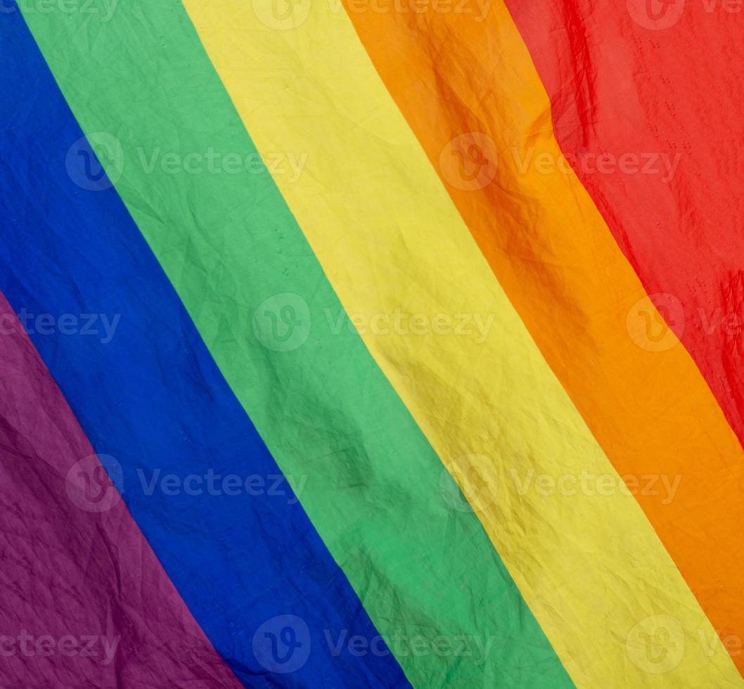 bandeira do arco-íris do movimento lgbtq foto