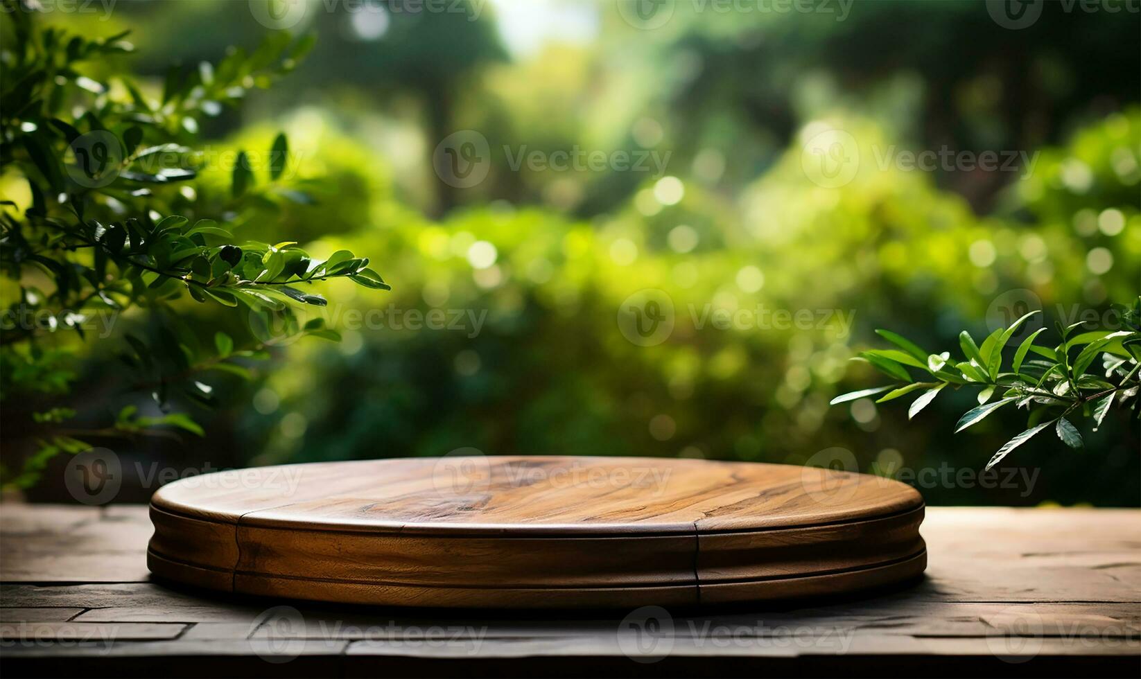 de madeira mesa topo carrinhos dentro afiado foco, Está rico grão e textura em cheio mostrar. ai gerado foto