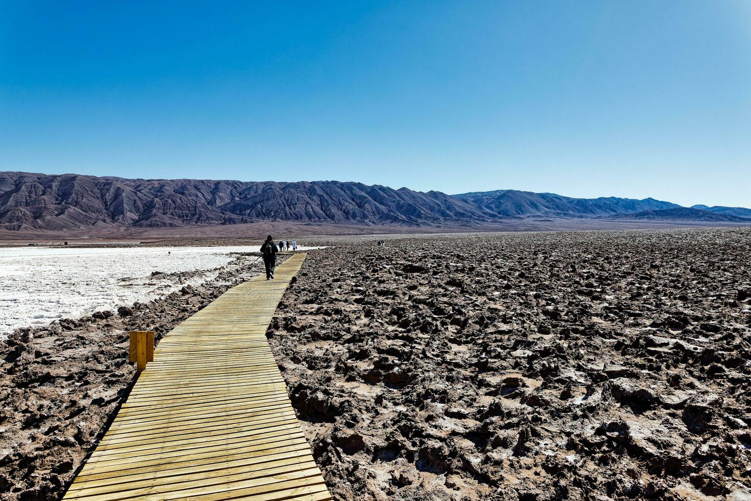 panorama do a escondido baltinache lagoas - Atacama deserto - Chile. foto