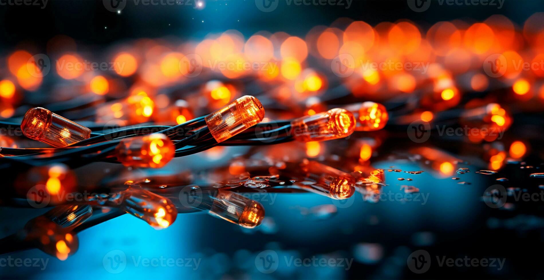 pequeno brilhante luz lâmpadas, micro diodos - ai gerado imagem foto