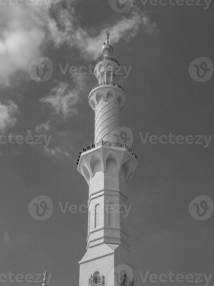 mesquita em abu dhabi foto