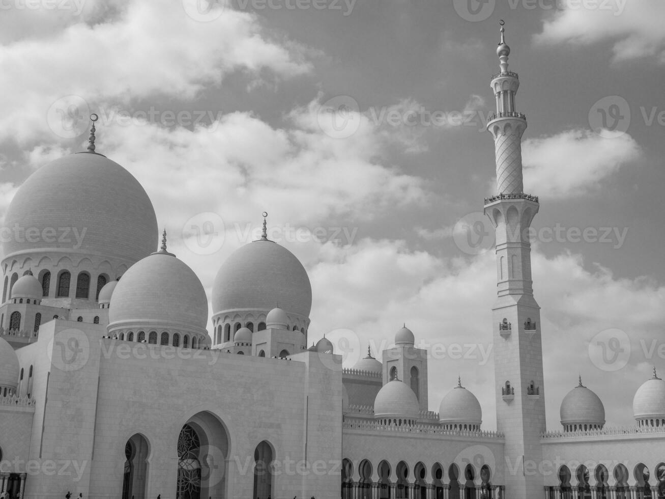 mesquita em abu dhabi foto